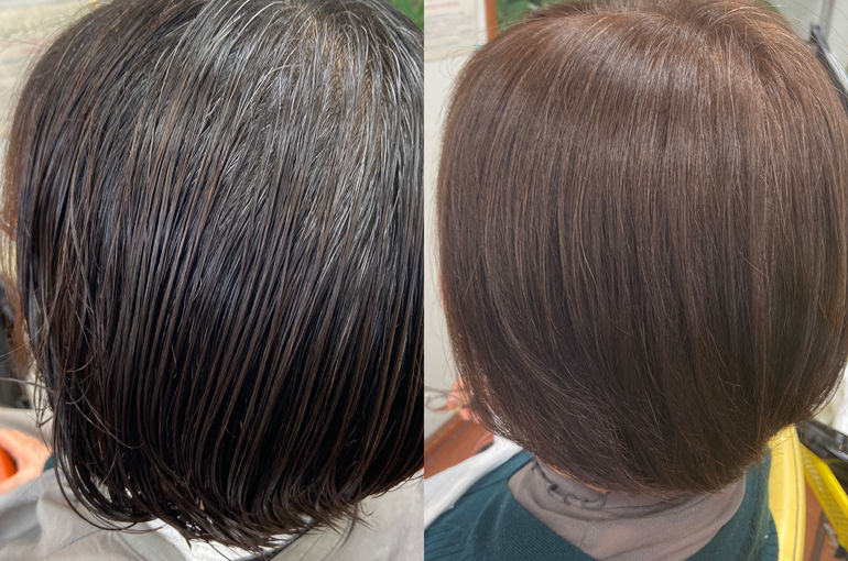 50代 のお勧め 明るいカラーリング 美容室サラダガール 川越市