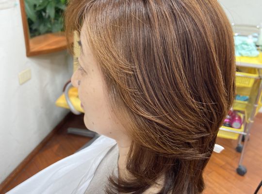 ソフト系パーマスタイル